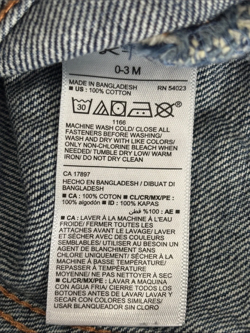 Old Navy Baby Denim Jacket 0-3M